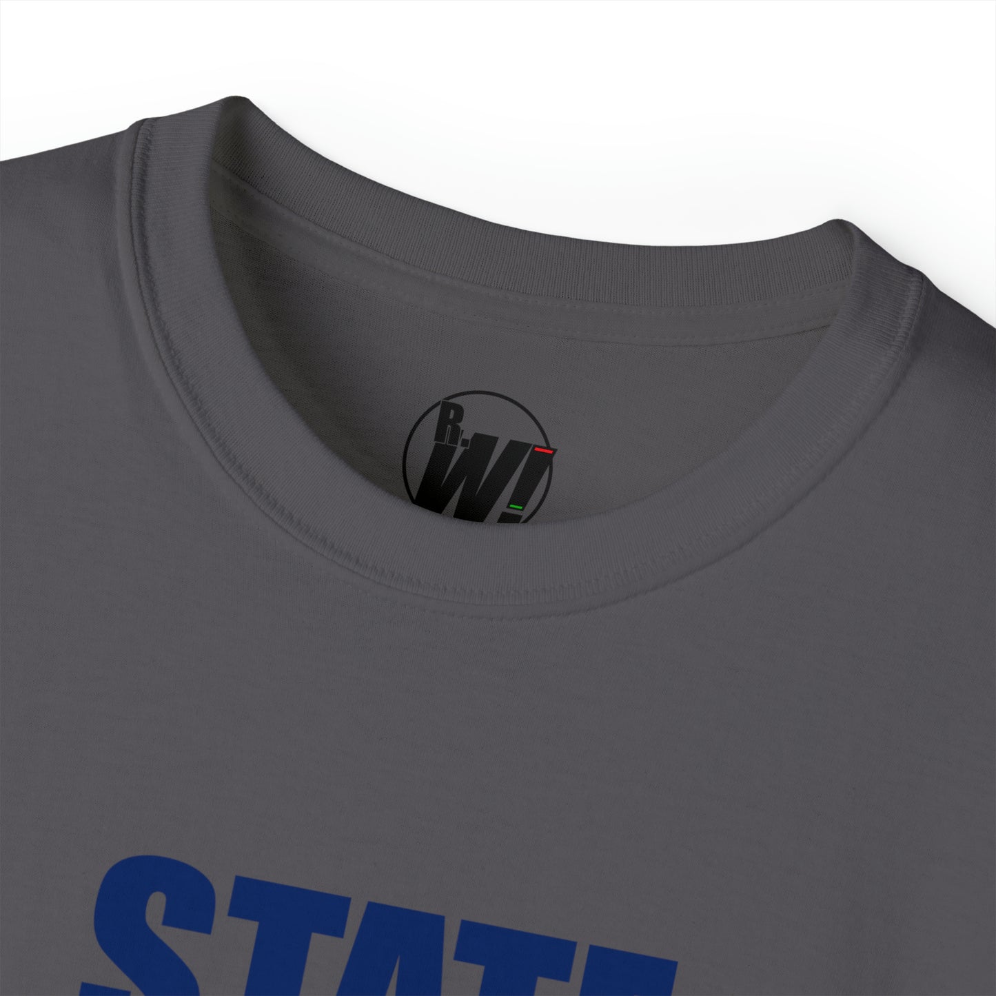 Coloroado State Bound, Unisex Ultra Cotton Tee, Blue Logo