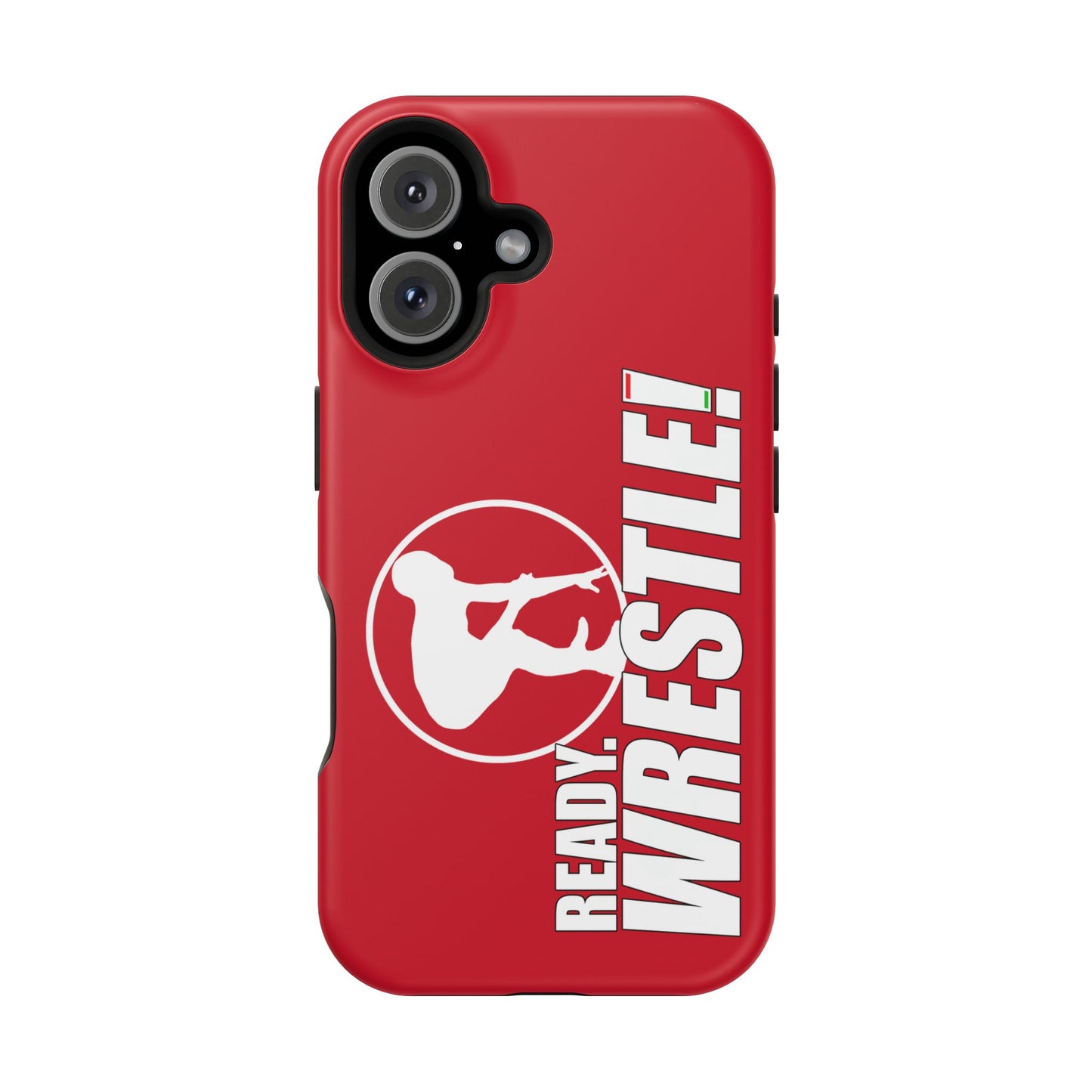 Ready. Wrestle! Red iPhone Magnetic Impact-Resistant Case