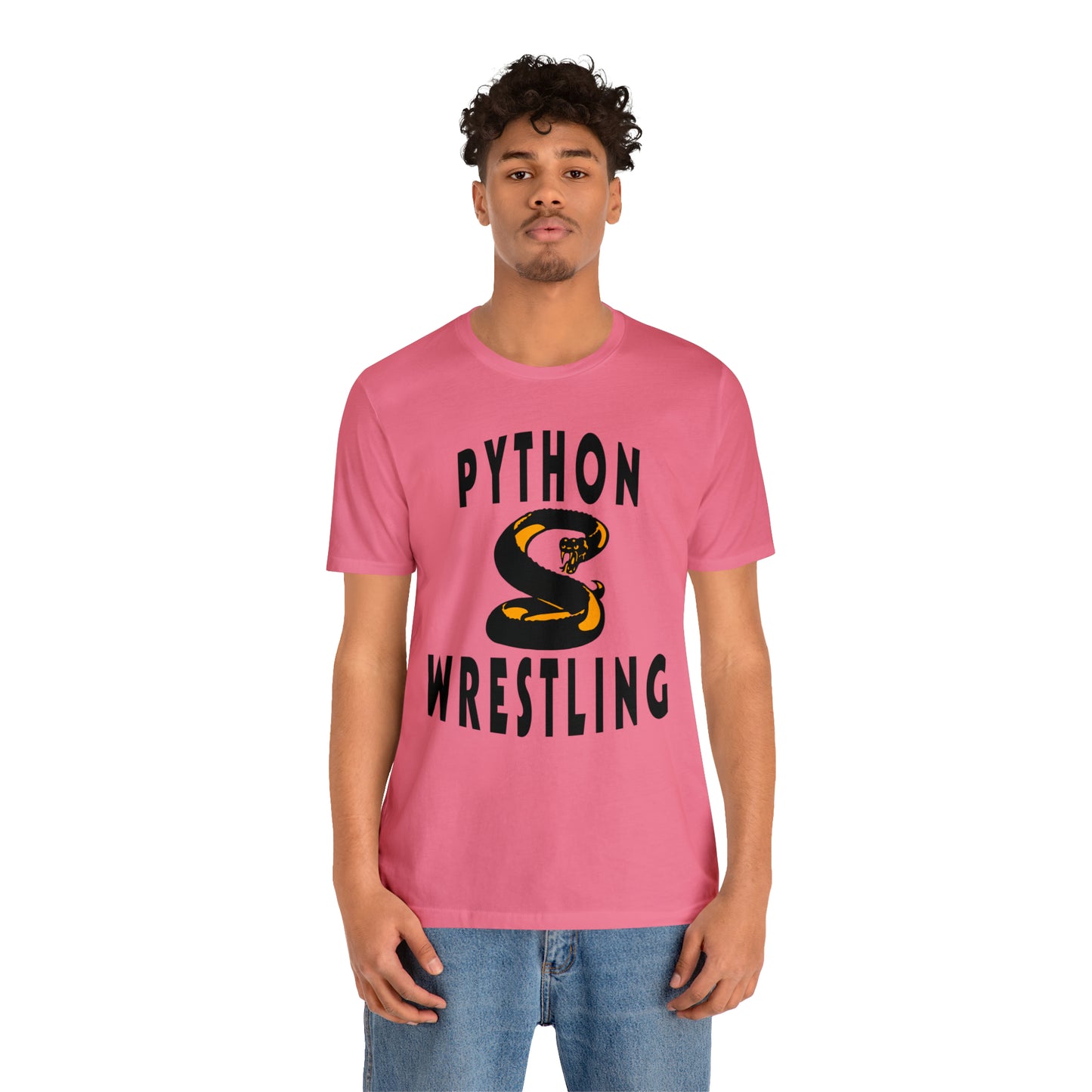 NEK Python Wrestling, Black Logo, Unisex Jersey Short Sleeve Tee