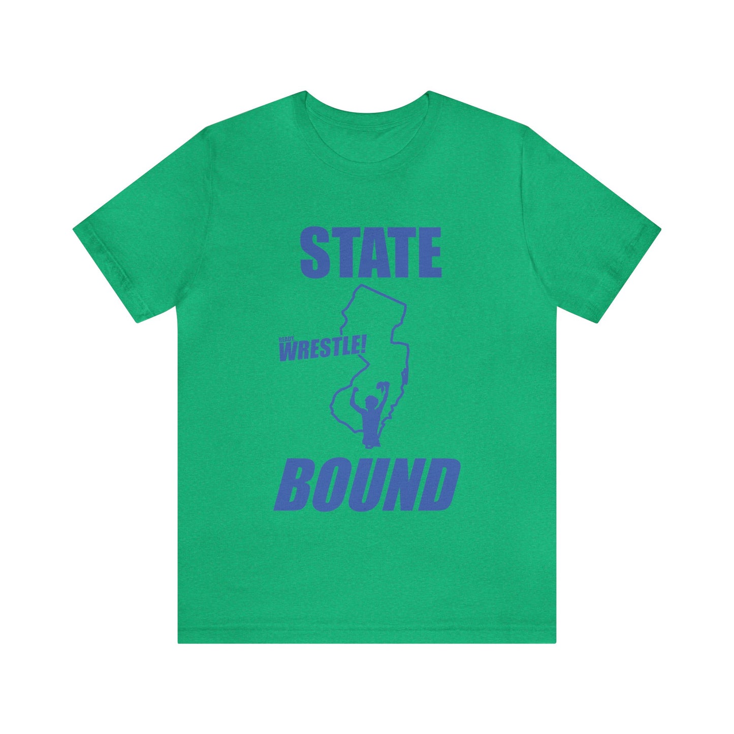 New Jersey State Bound, Blue print, Bella+Canvas 3001, Unisex Jersey Short Sleeve Tee