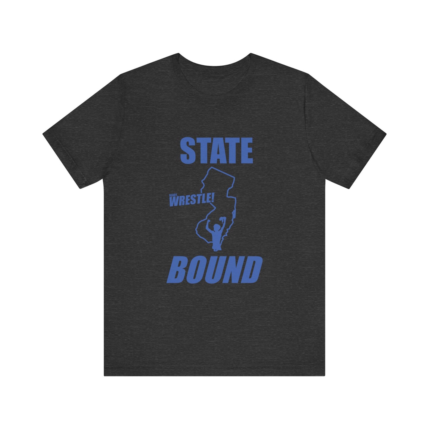 New Jersey State Bound, Blue print, Bella+Canvas 3001, Unisex Jersey Short Sleeve Tee