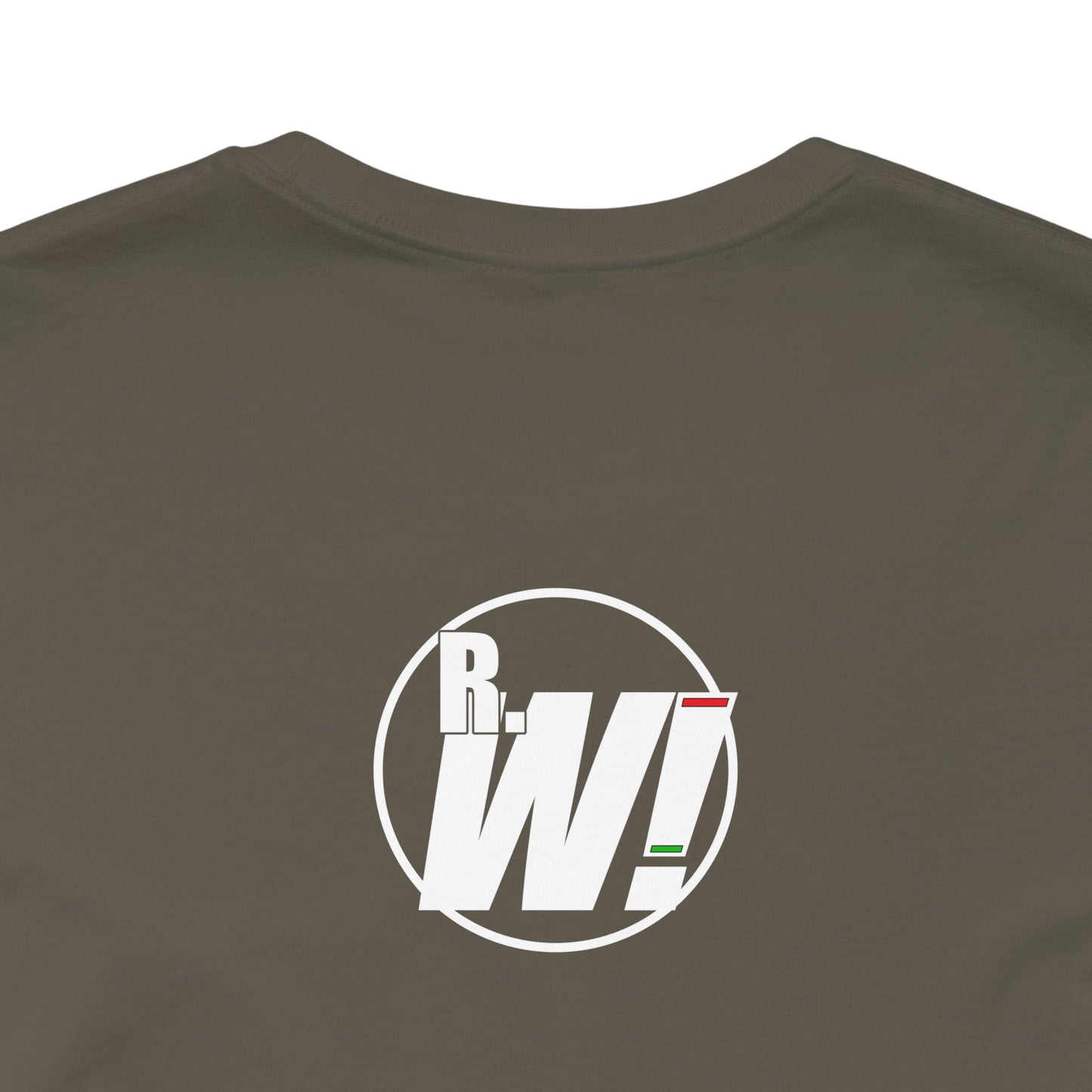Ready. Wrestle! Gold Logo with Green, Unisex Jersey Short Sleeve Tee
