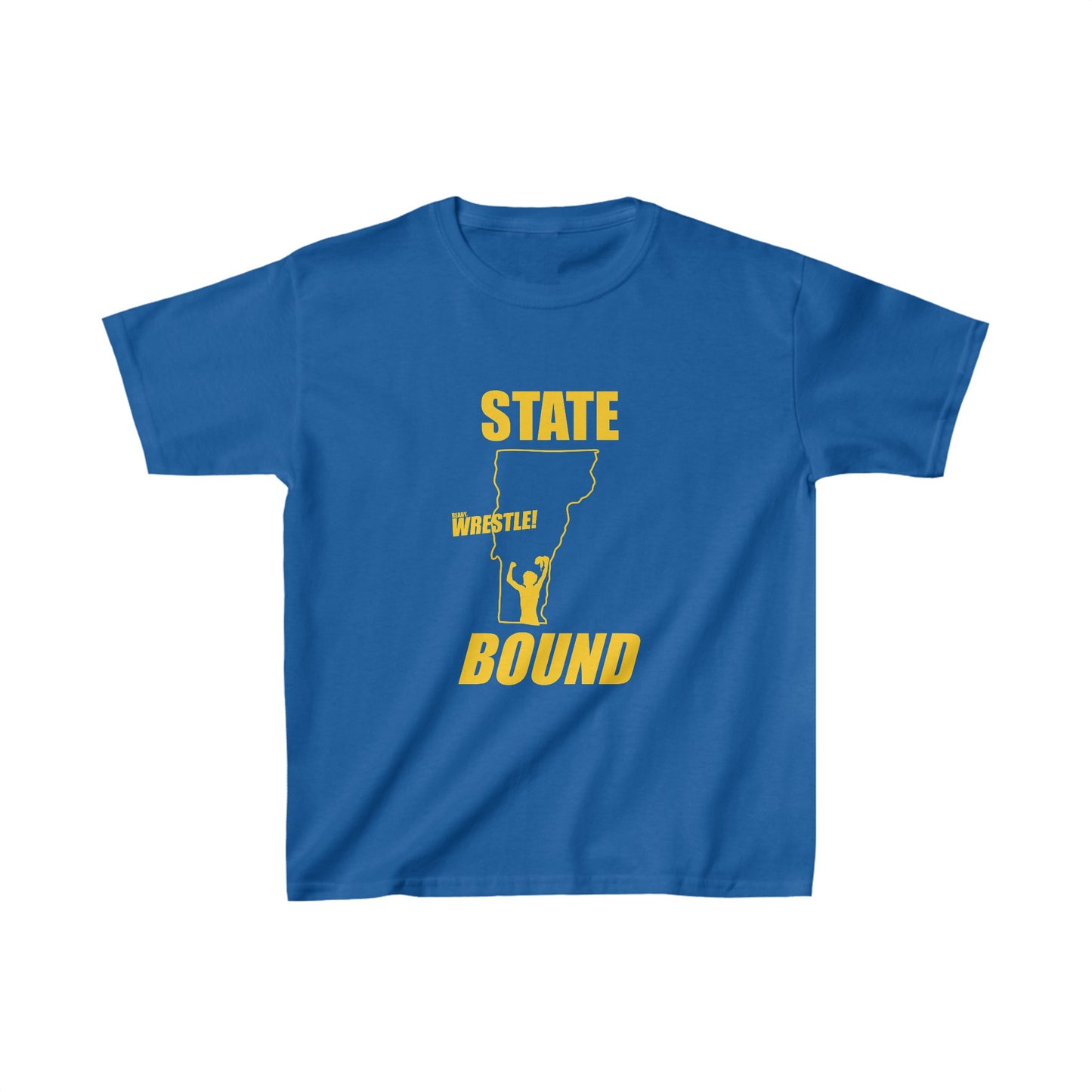 Vermont State Bound, Kids, Gold Logo, Unisex Jersey Short Sleeve Tee