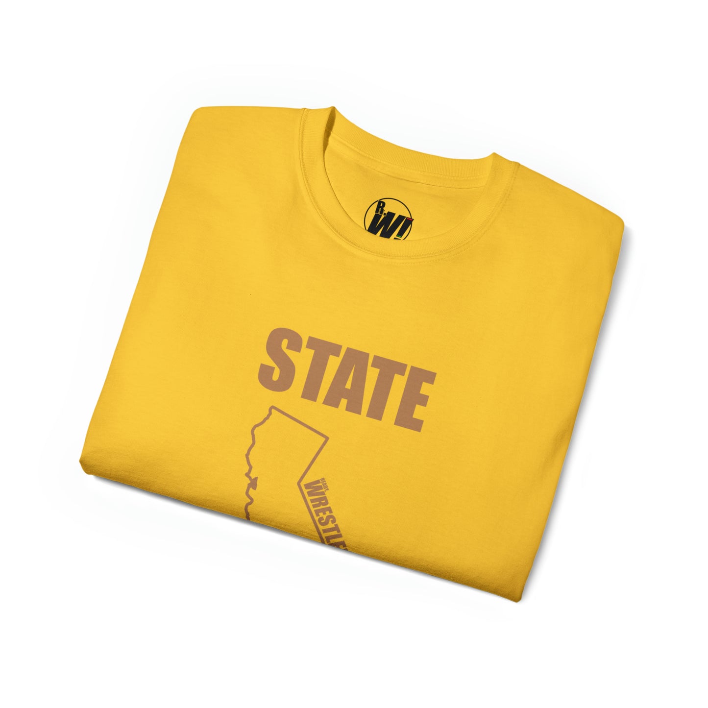 California State Bound, Unisex Ultra Cotton Tee, Brown Logo