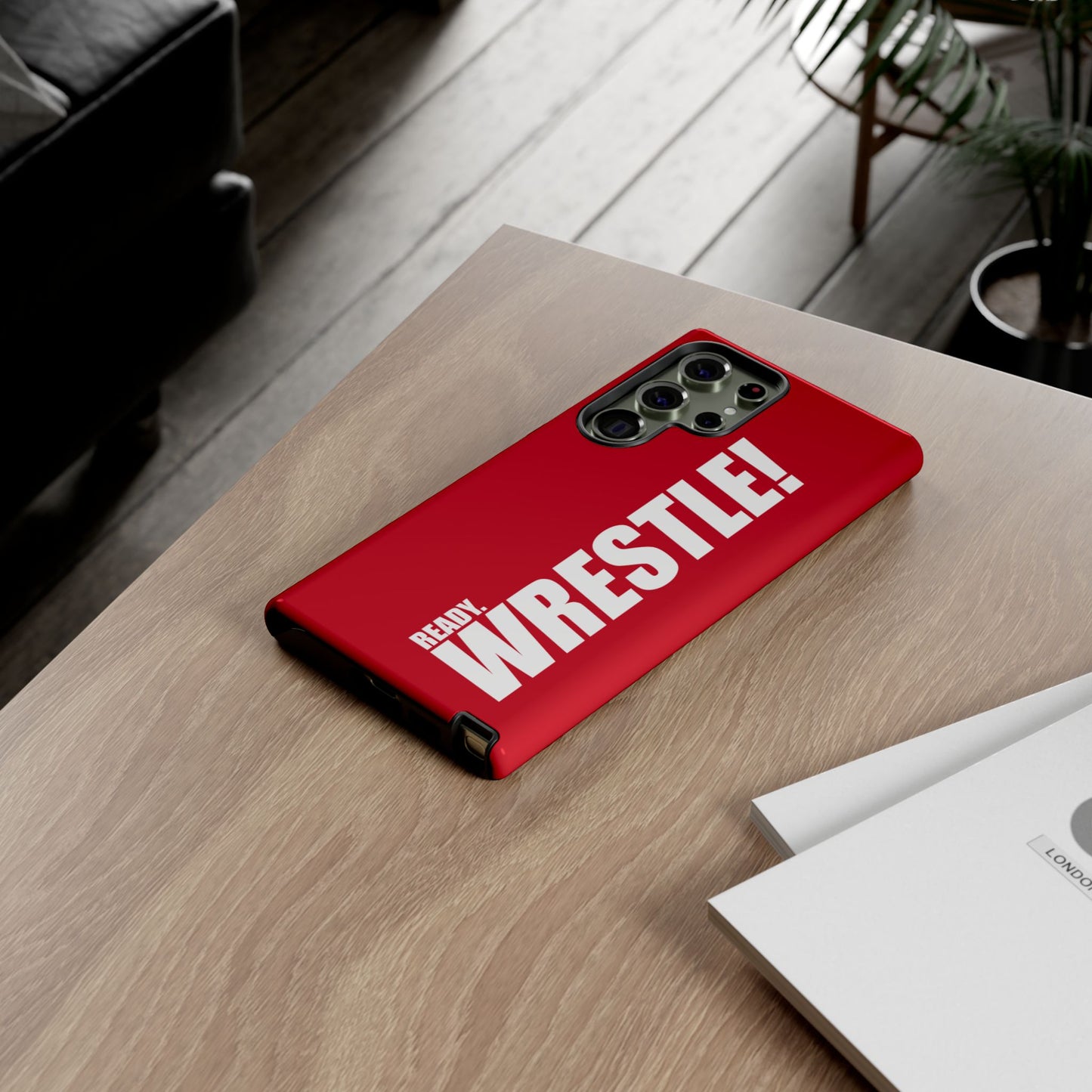 Ready. Wrestle Red Logo Tee