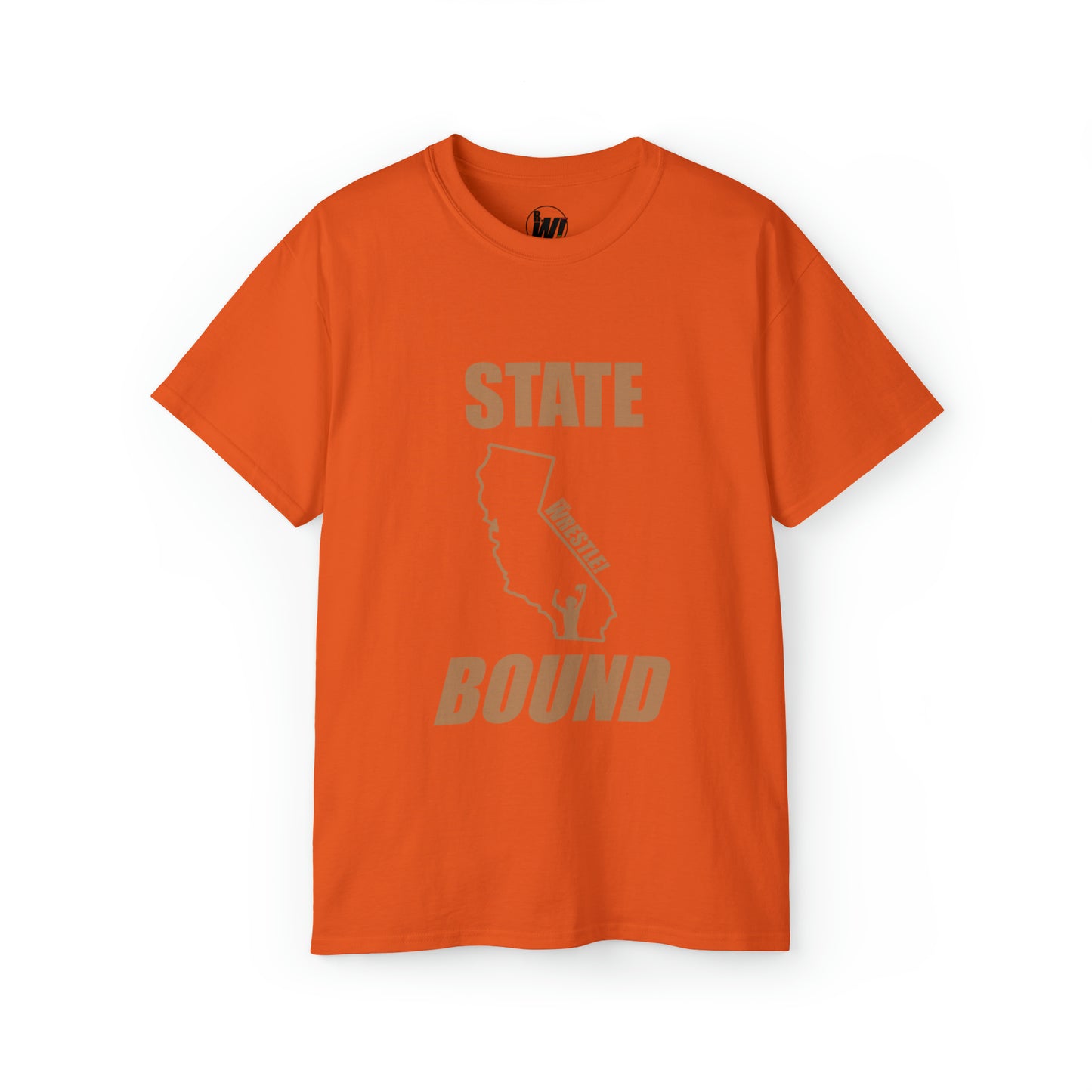 California State Bound, Unisex Ultra Cotton Tee, Brown Logo