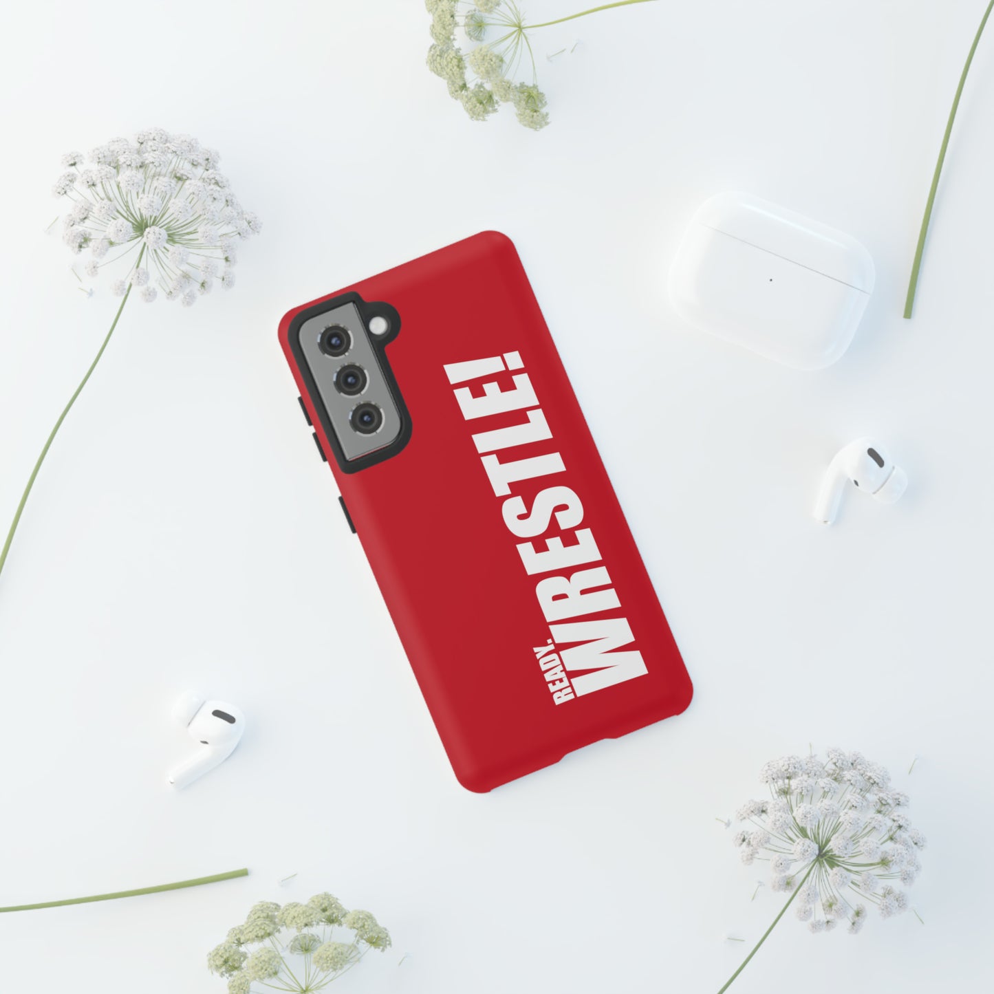 White/Red Tough Cases