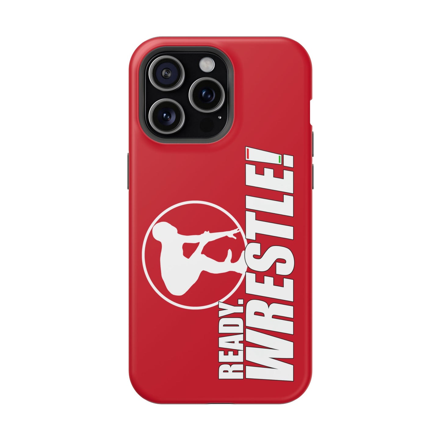Ready. Wrestle! Red iPhone Magnetic Impact-Resistant Case
