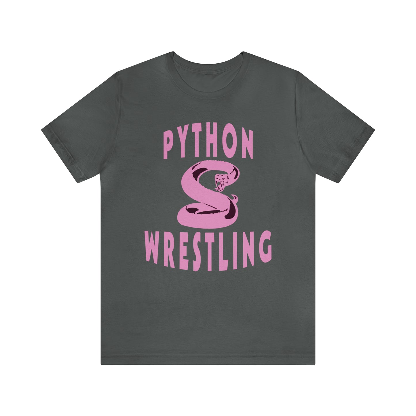 NEK Python Wrestling, Pink Logo, Unisex Jersey Short Sleeve Tee