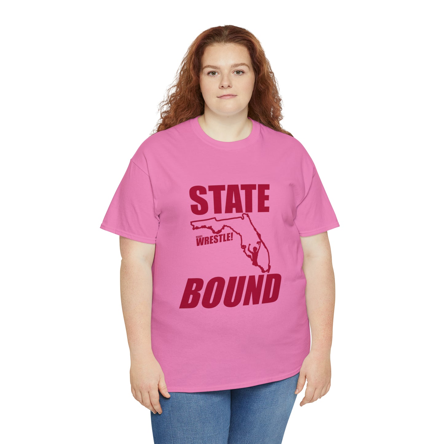 Florida State Bound, Red Logo, Unisex Heavy Cotton Tee