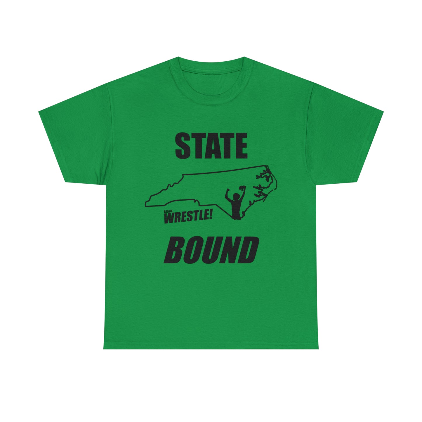 North Carolina State Bound, Black Logo, Unisex Heavy Cotton Tee