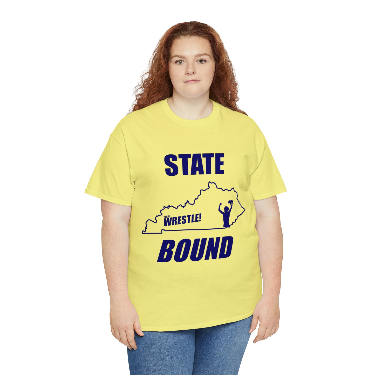 Kentucky State Bound, Royal Blue Logo, Unisex Heavy Cotton Tee