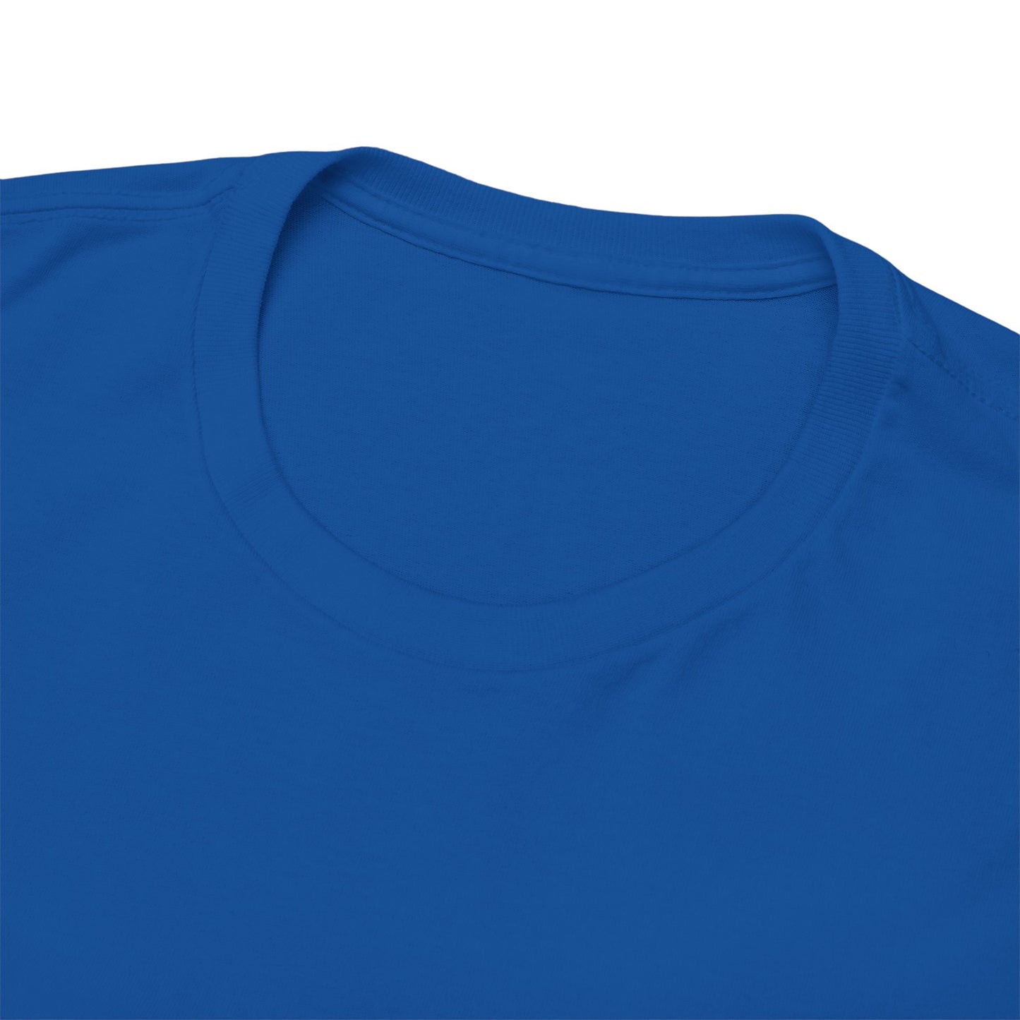 Ready. Wrestle! White Logo w/Blue Silhouettes, Unisex Heavy Cotton Tee