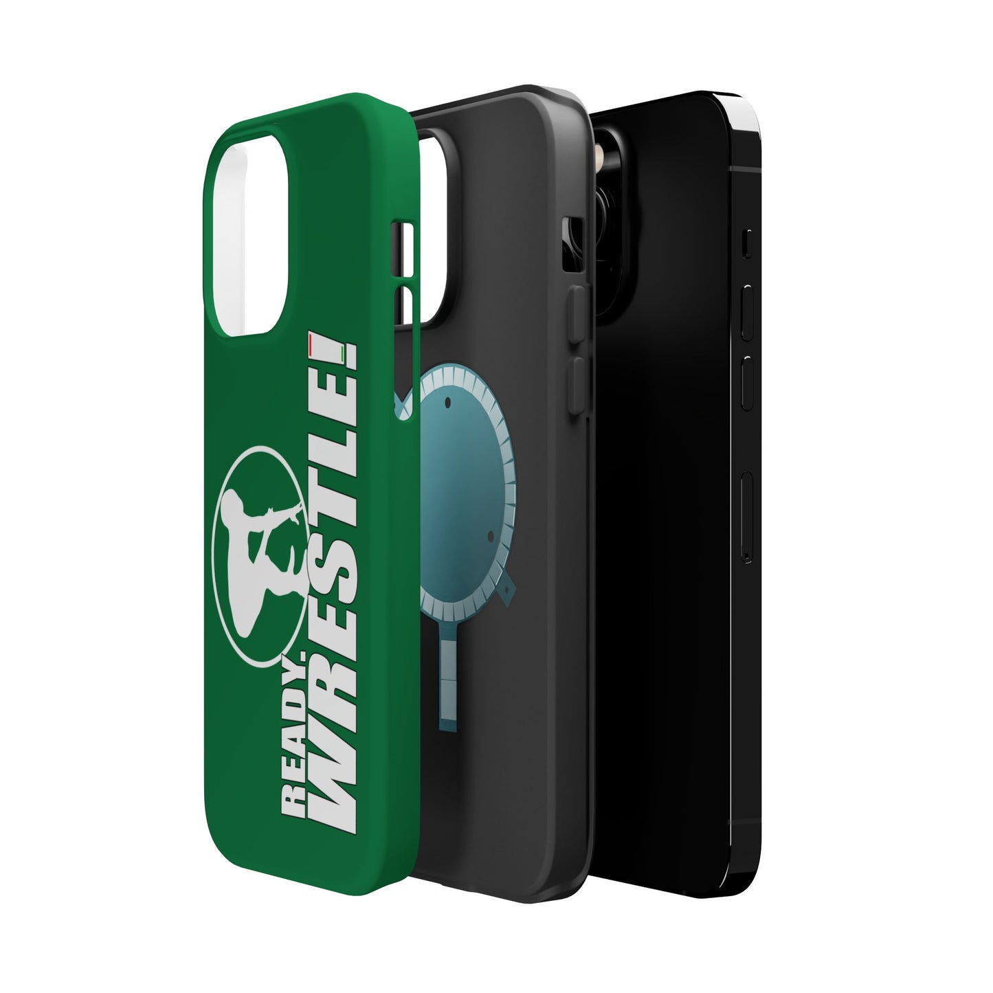 Ready. Wrestle! Green iPhone Magnetic Impact-Resistant Case