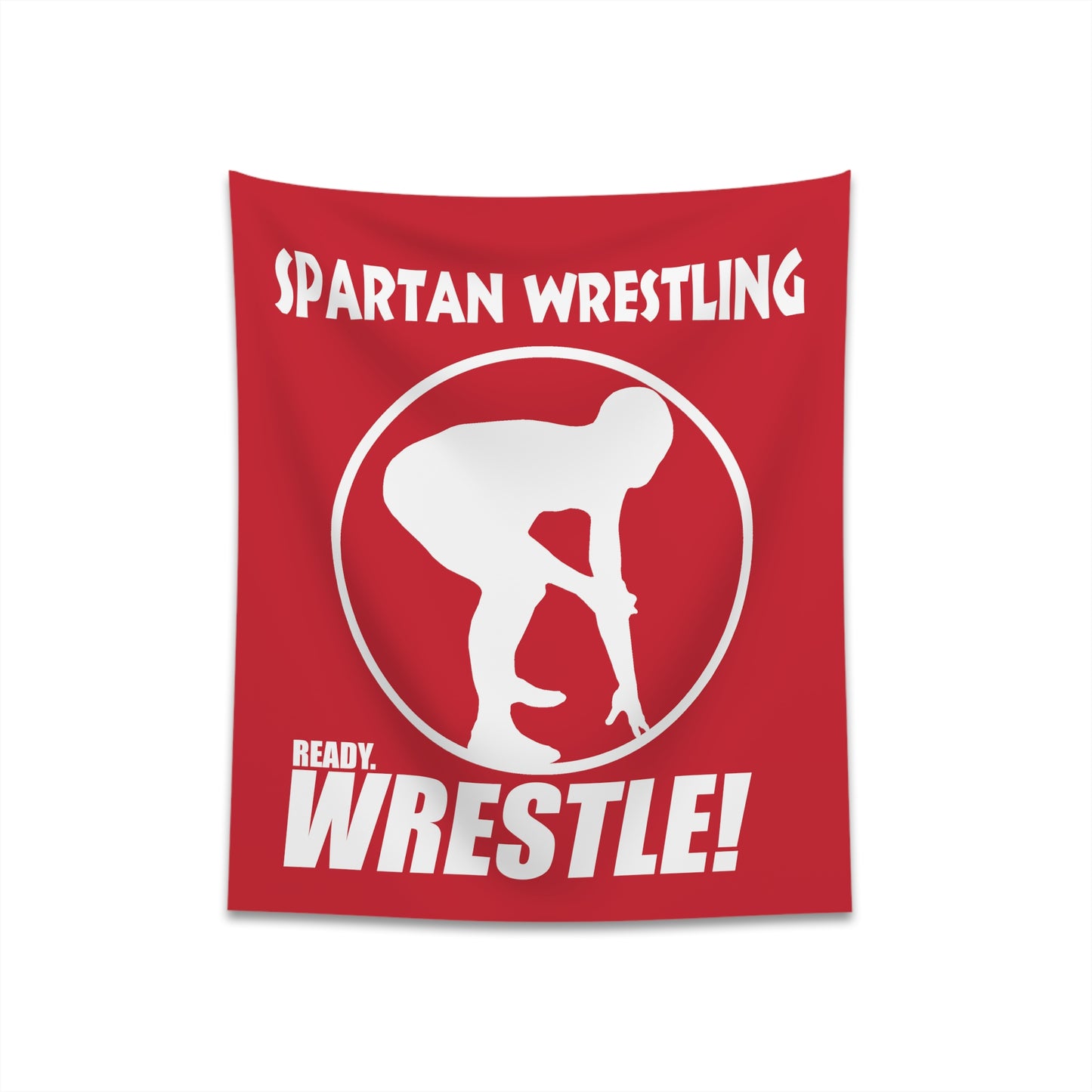 Spartan Wrestling Printed Wall Tapestry