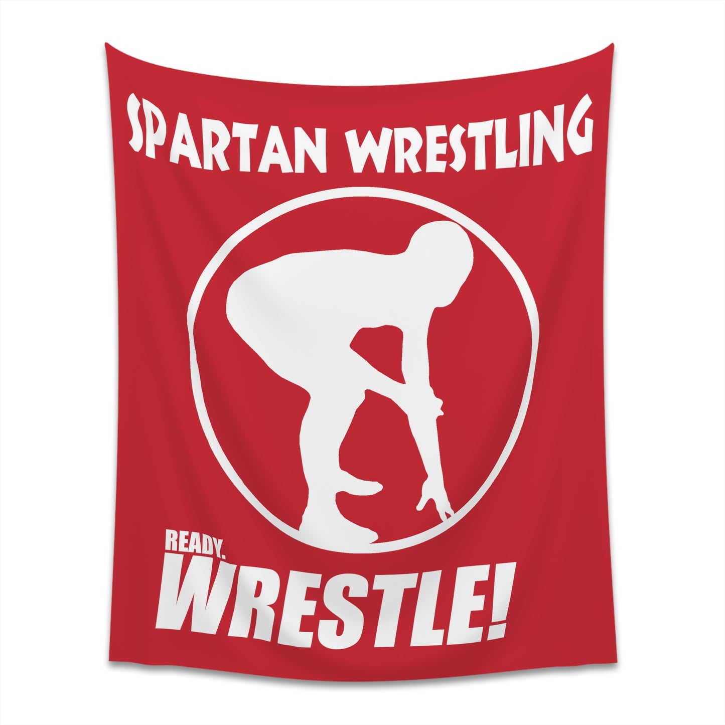 Spartan Wrestling Printed Wall Tapestry