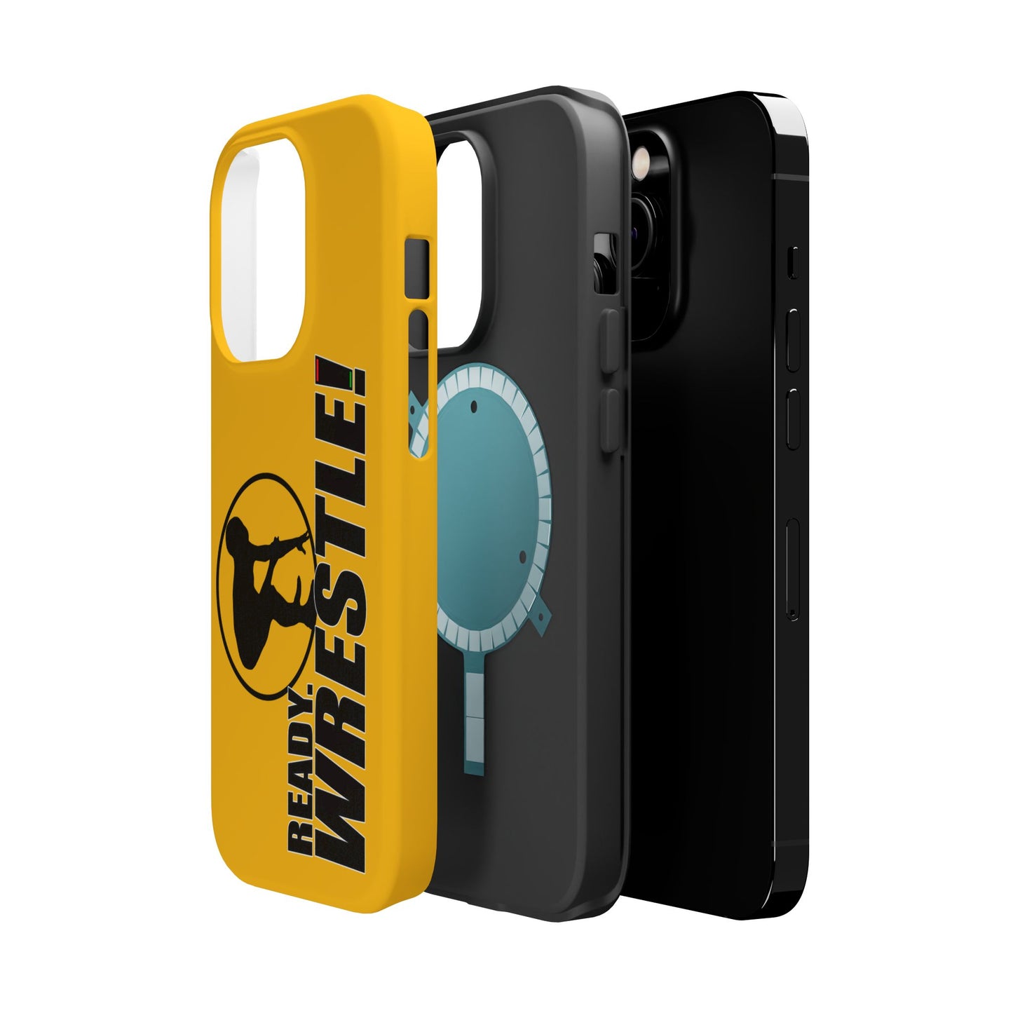 Ready. Wrestle! Yellow iPhone Magnetic Impact-Resistant Case