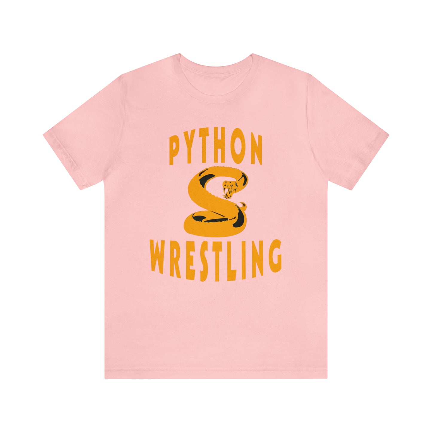 NEK Python Wrestling, Gold Logo, Unisex Jersey Short Sleeve Tee