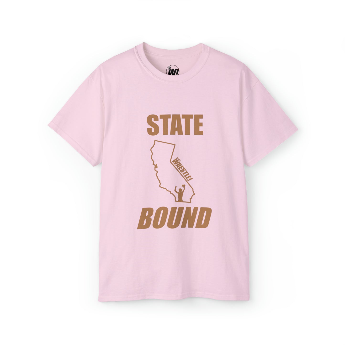 California State Bound, Unisex Ultra Cotton Tee, Brown Logo