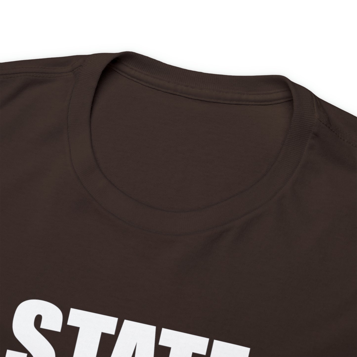 Texas State Bound, White Logo, Unisex Heavy Cotton Tee