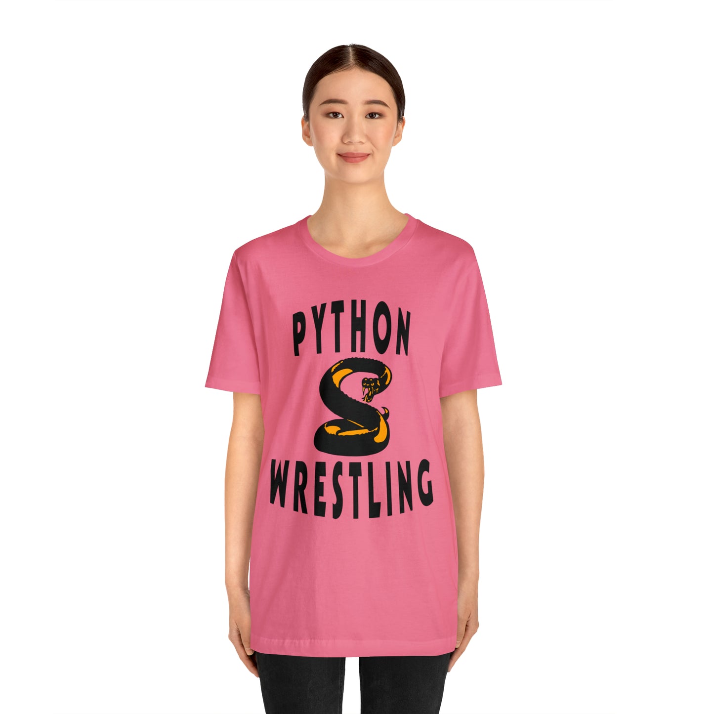 NEK Python Wrestling, Black Logo, Unisex Jersey Short Sleeve Tee