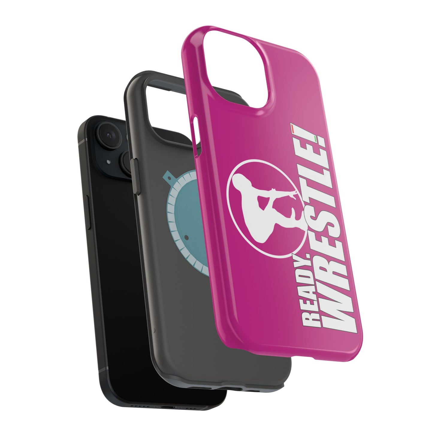 Ready. Wrestle! Pink iPhone Magnetic Impact-Resistant Case