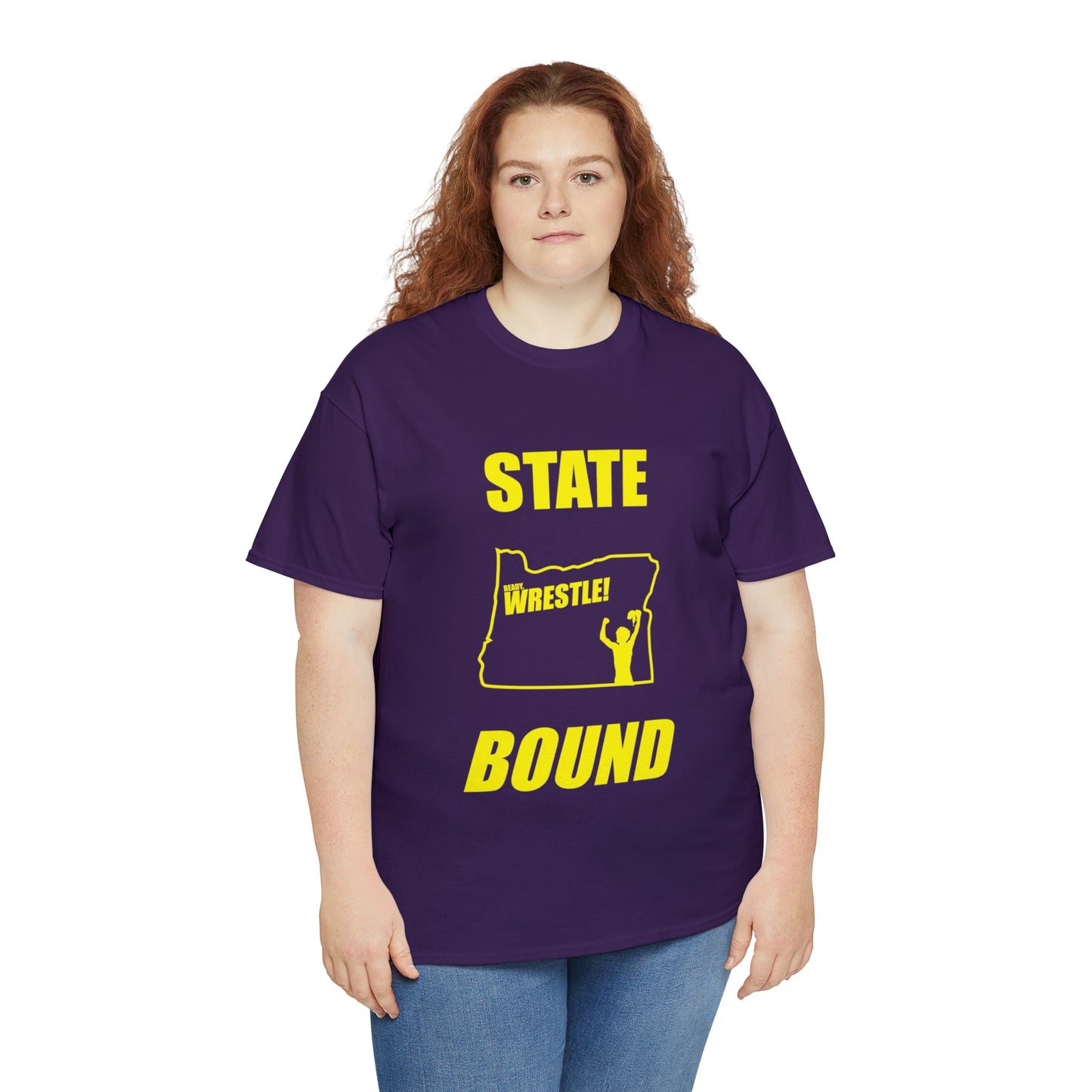 Oregon State Bound, Gold Logo, Unisex Heavy Cotton Tee