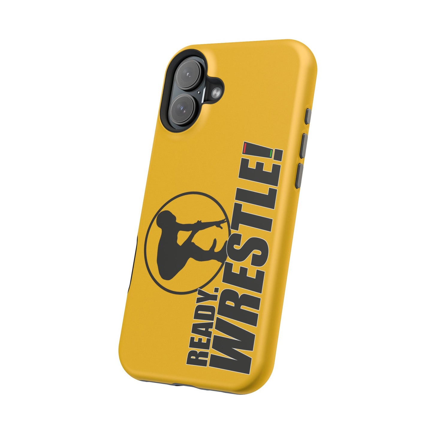 Ready. Wrestle! Yellow iPhone Magnetic Impact-Resistant Case