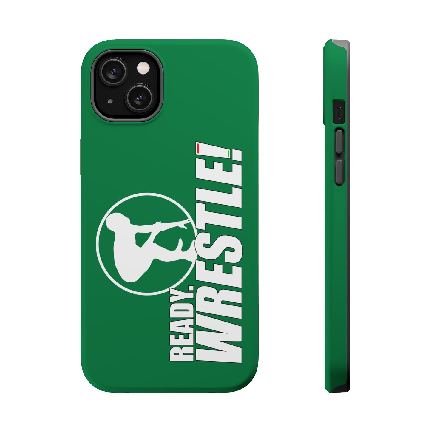 Ready. Wrestle! Green iPhone Magnetic Impact-Resistant Case