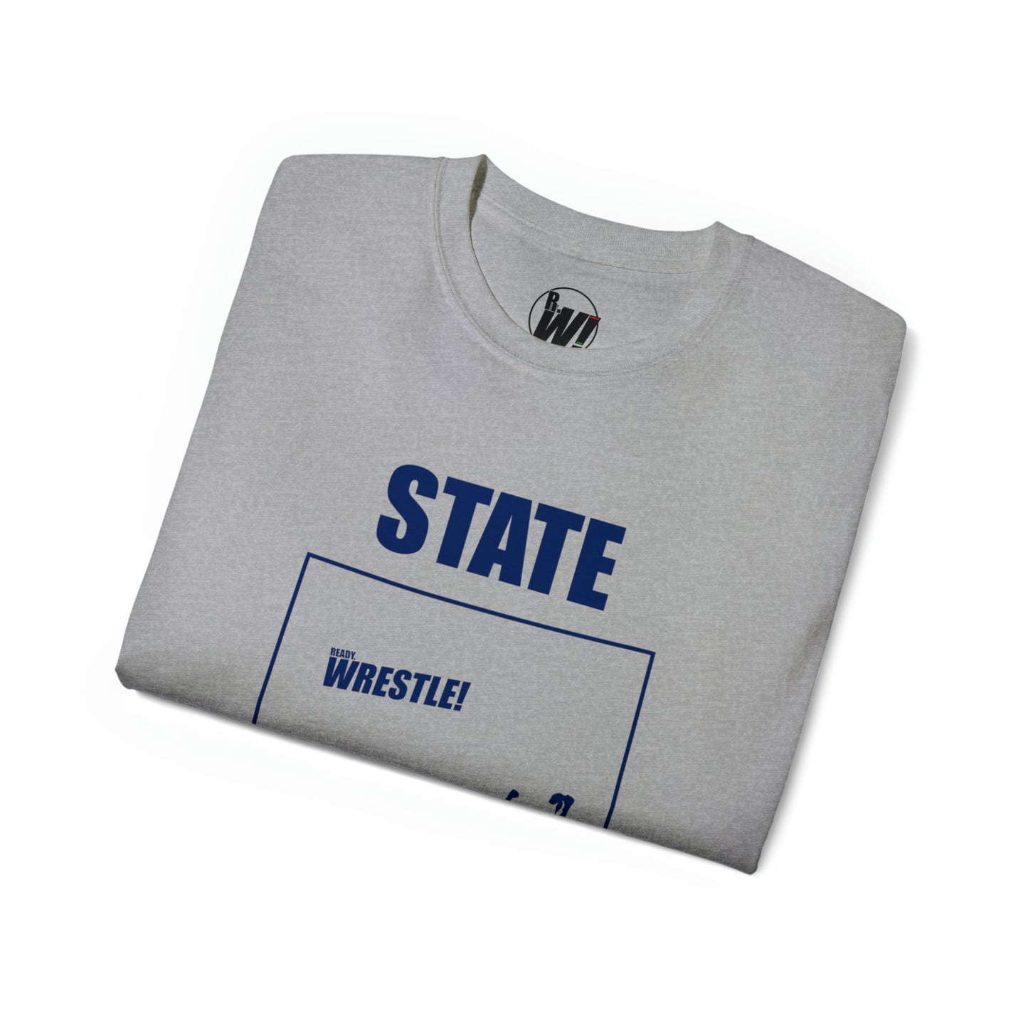 Coloroado State Bound, Unisex Ultra Cotton Tee, Blue Logo