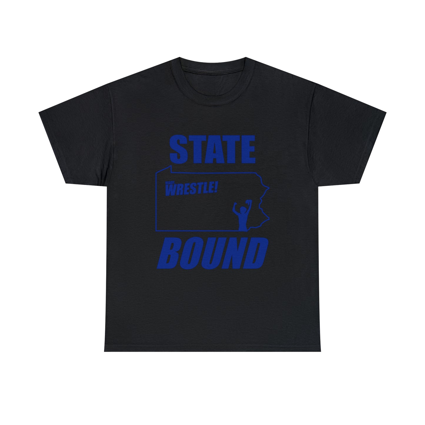 Pennsylvania State Bound, Royal Blue Logo, Unisex Heavy Cotton Tee