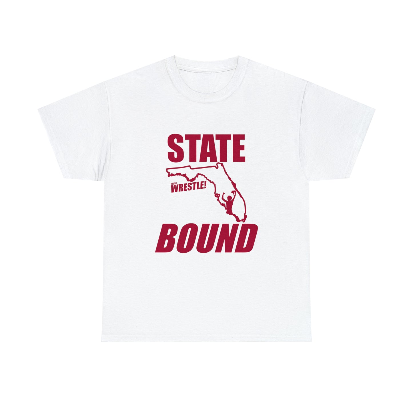 Florida State Bound, Red Logo, Unisex Heavy Cotton Tee