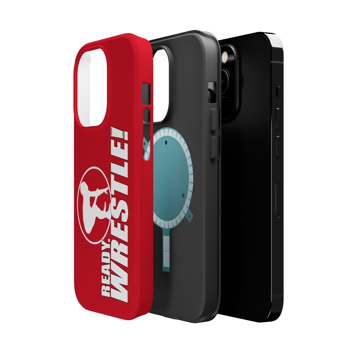 Ready. Wrestle! Red iPhone Magnetic Impact-Resistant Case