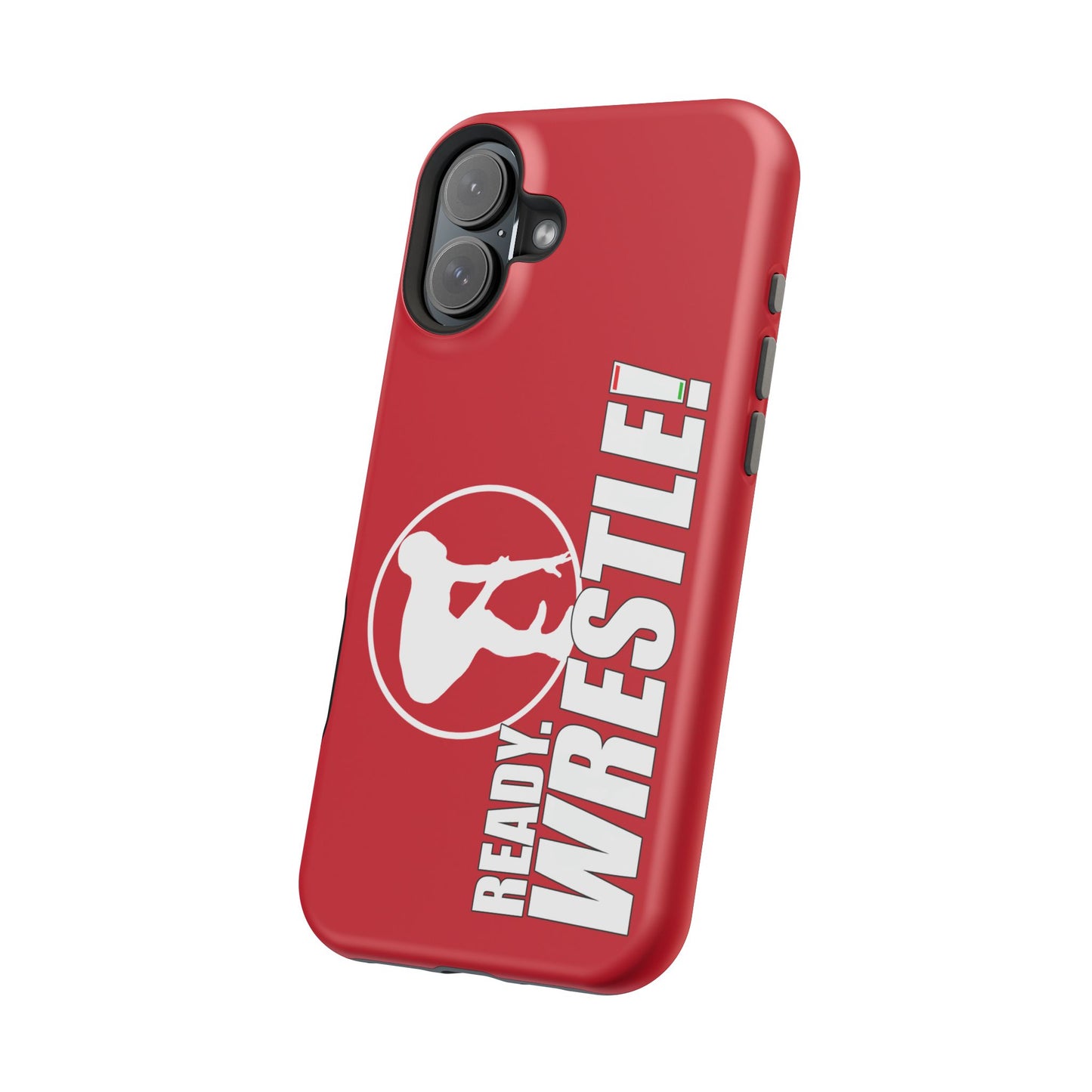 Ready. Wrestle! Red iPhone Magnetic Impact-Resistant Case