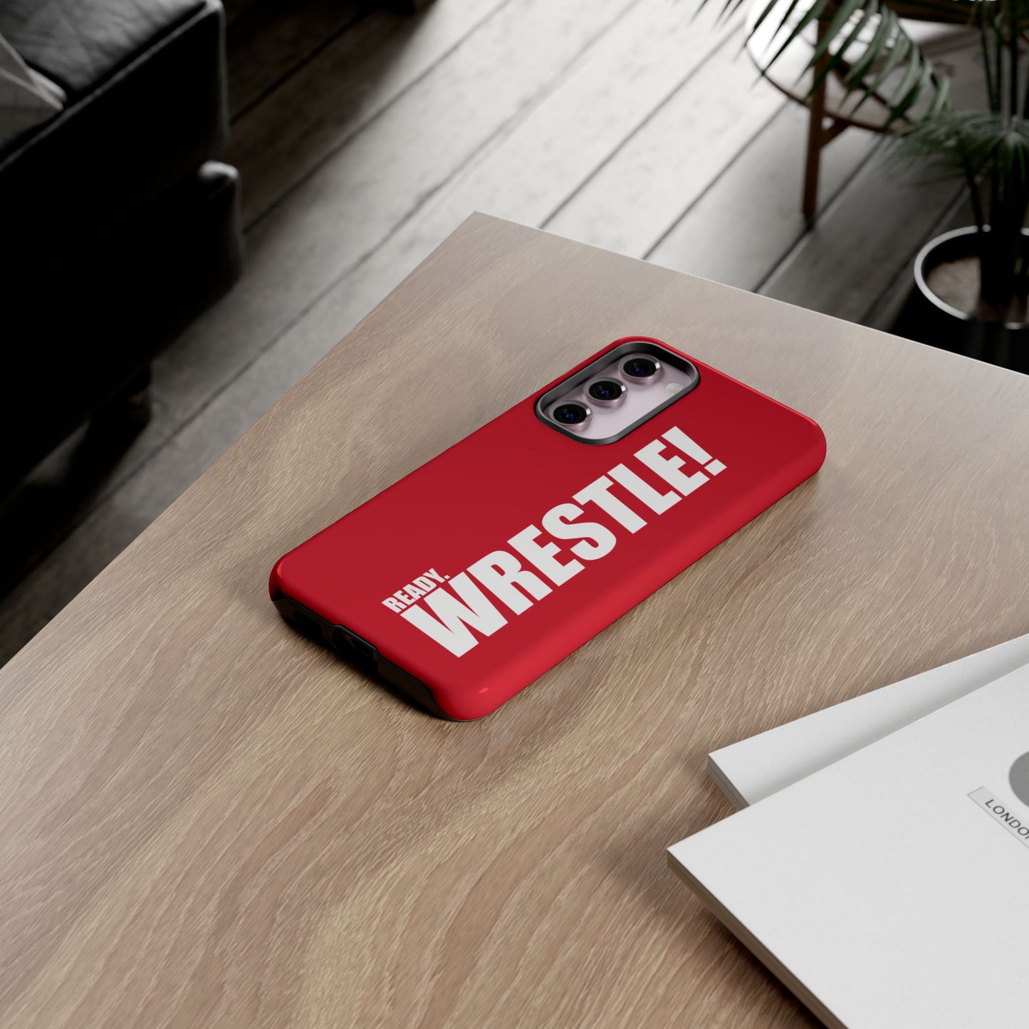 Ready. Wrestle Red Logo Tee