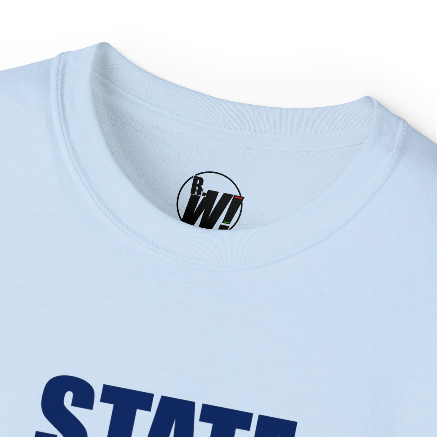 Coloroado State Bound, Unisex Ultra Cotton Tee, Blue Logo