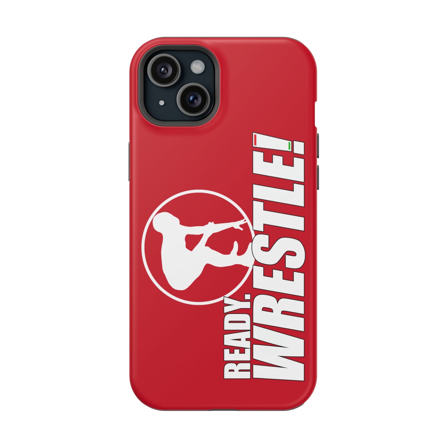Ready. Wrestle! Red iPhone Magnetic Impact-Resistant Case