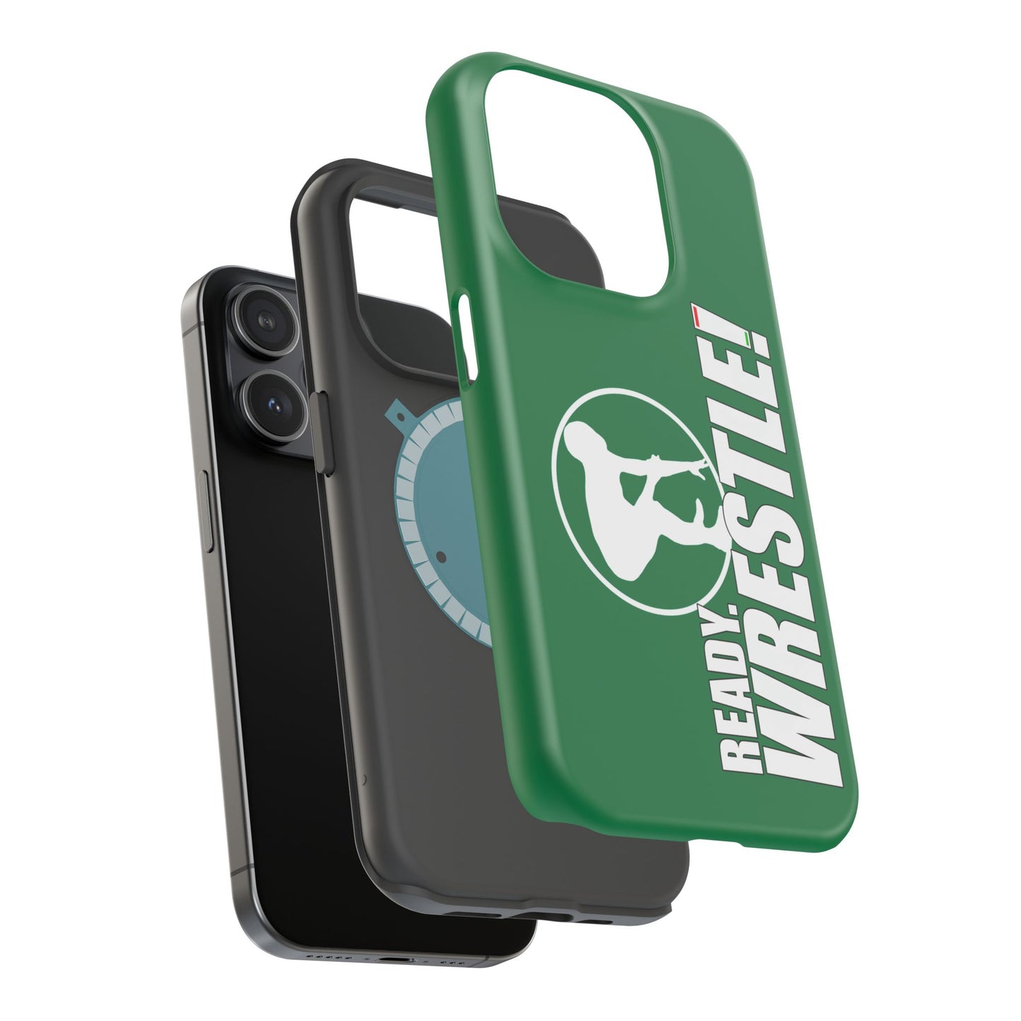 Ready. Wrestle! Green iPhone Magnetic Impact-Resistant Case