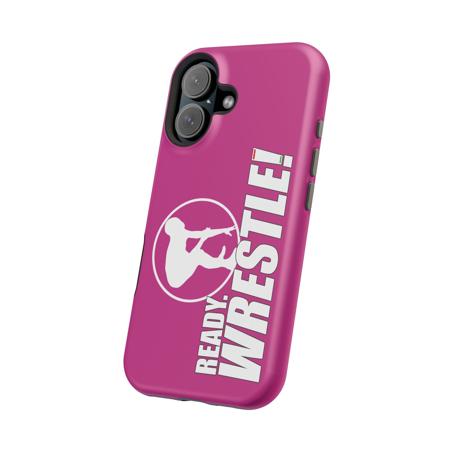 Ready. Wrestle! Pink iPhone Magnetic Impact-Resistant Case