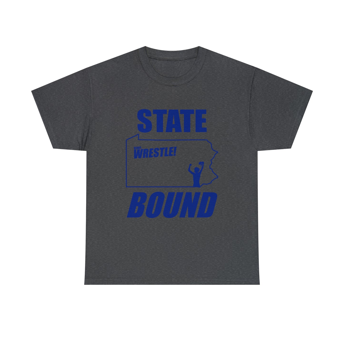 Pennsylvania State Bound, Royal Blue Logo, Unisex Heavy Cotton Tee