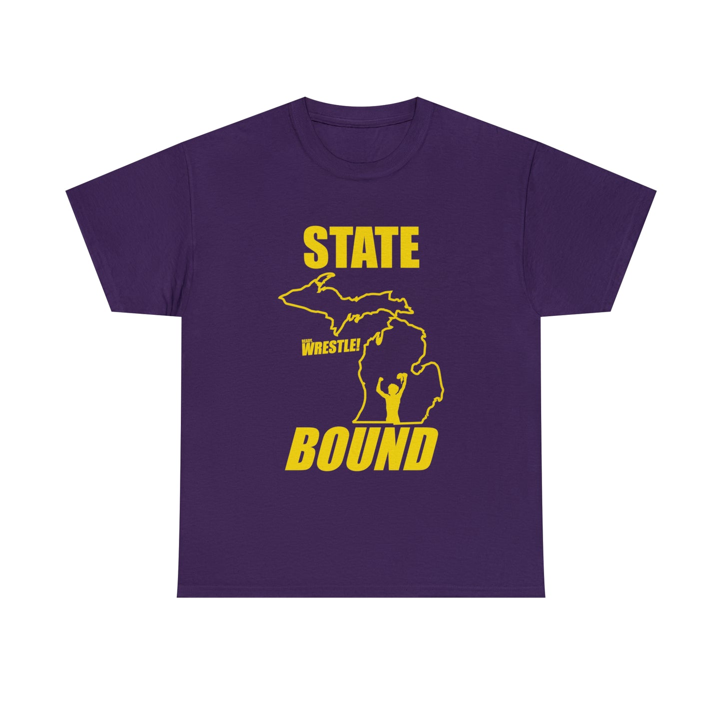 Michigan State Bound, Gold Logo, Unisex Heavy Cotton Tee