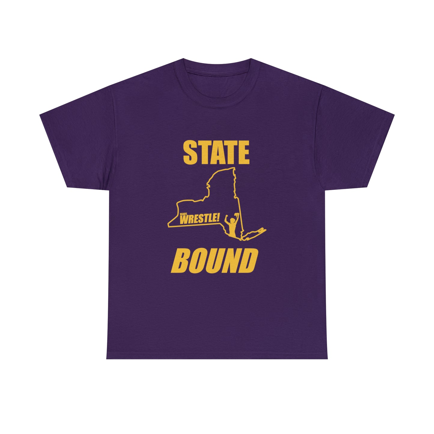 New York State Bound, Gold Logo, Unisex Heavy Cotton Tee