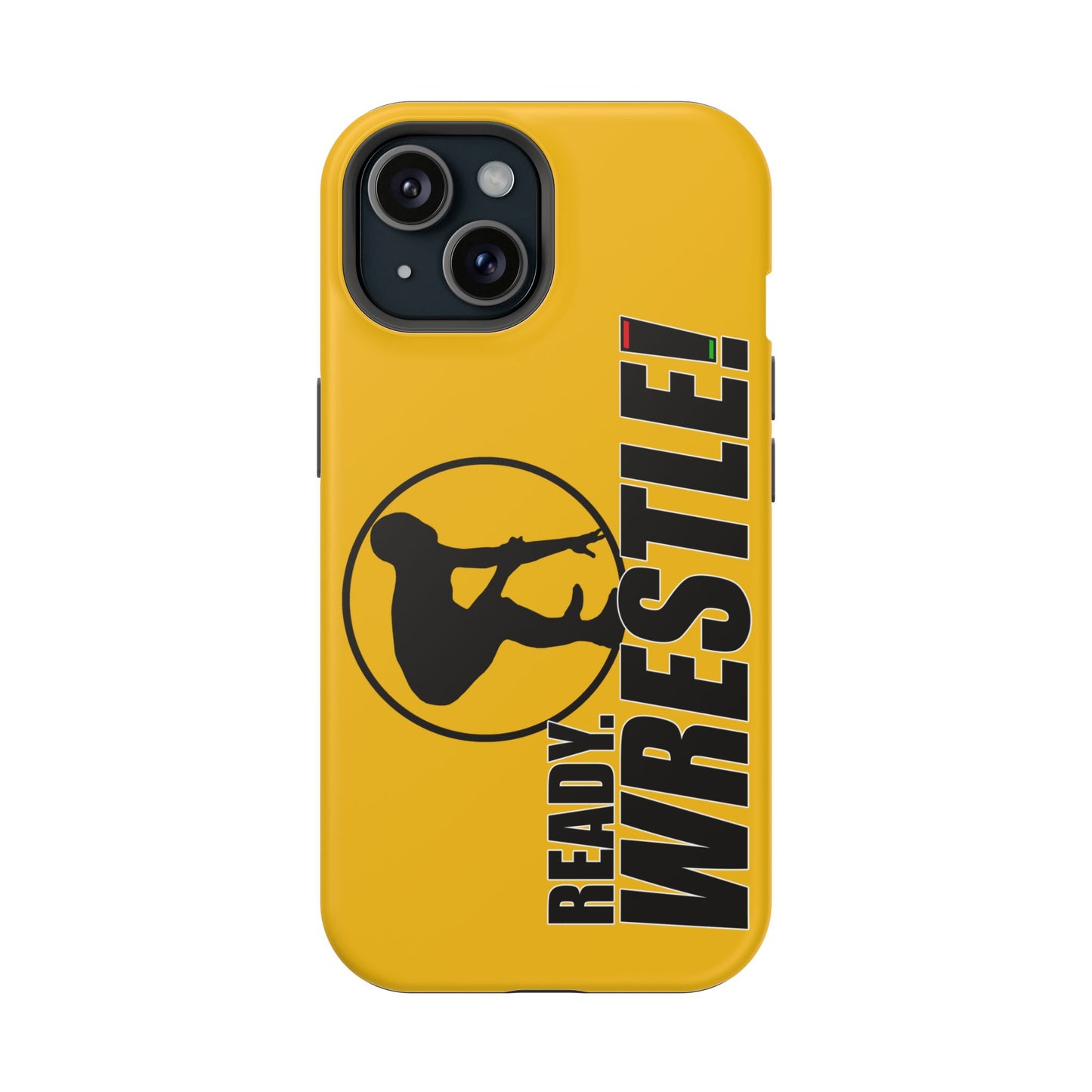 Ready. Wrestle! Yellow iPhone Magnetic Impact-Resistant Case