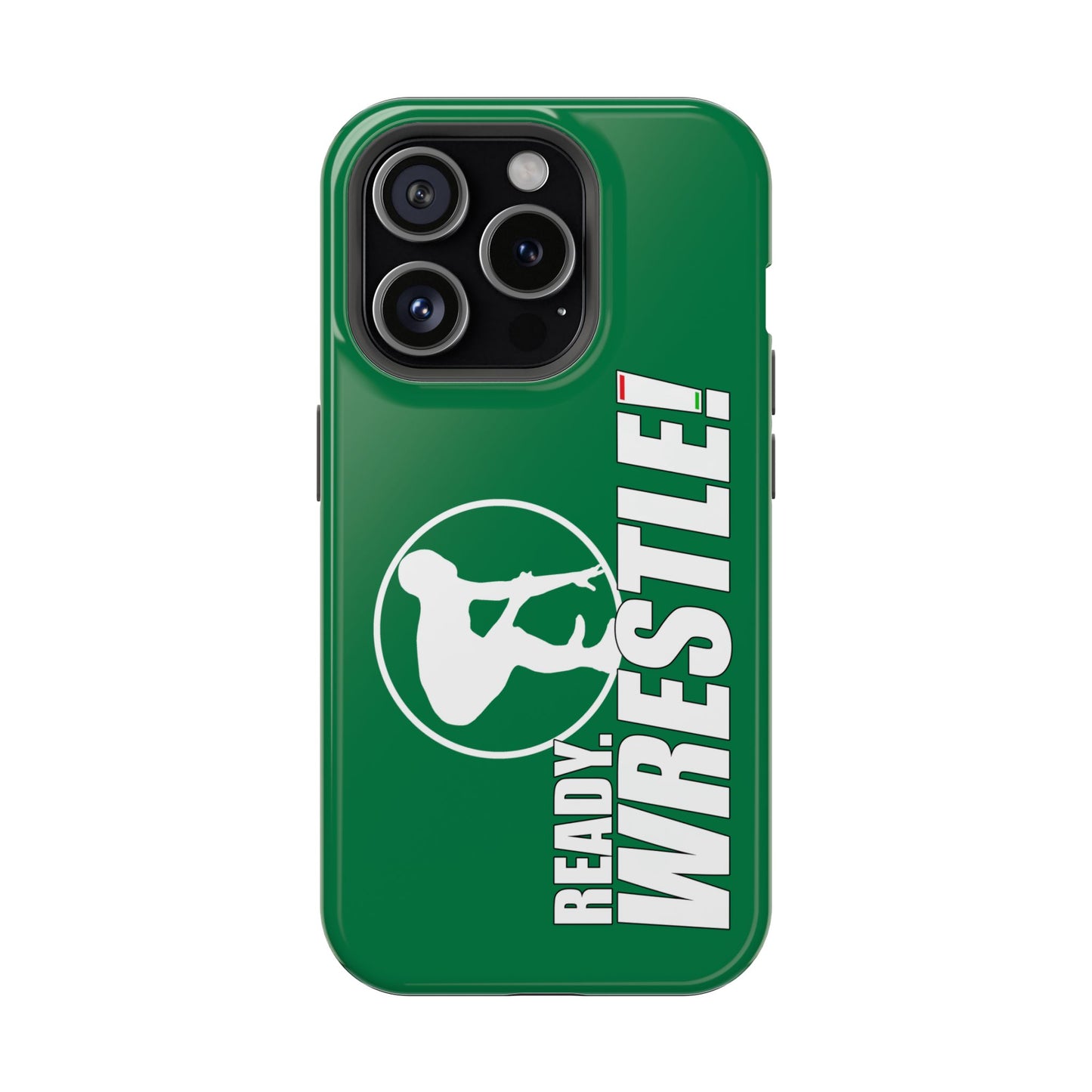 Ready. Wrestle! Green iPhone Magnetic Impact-Resistant Case