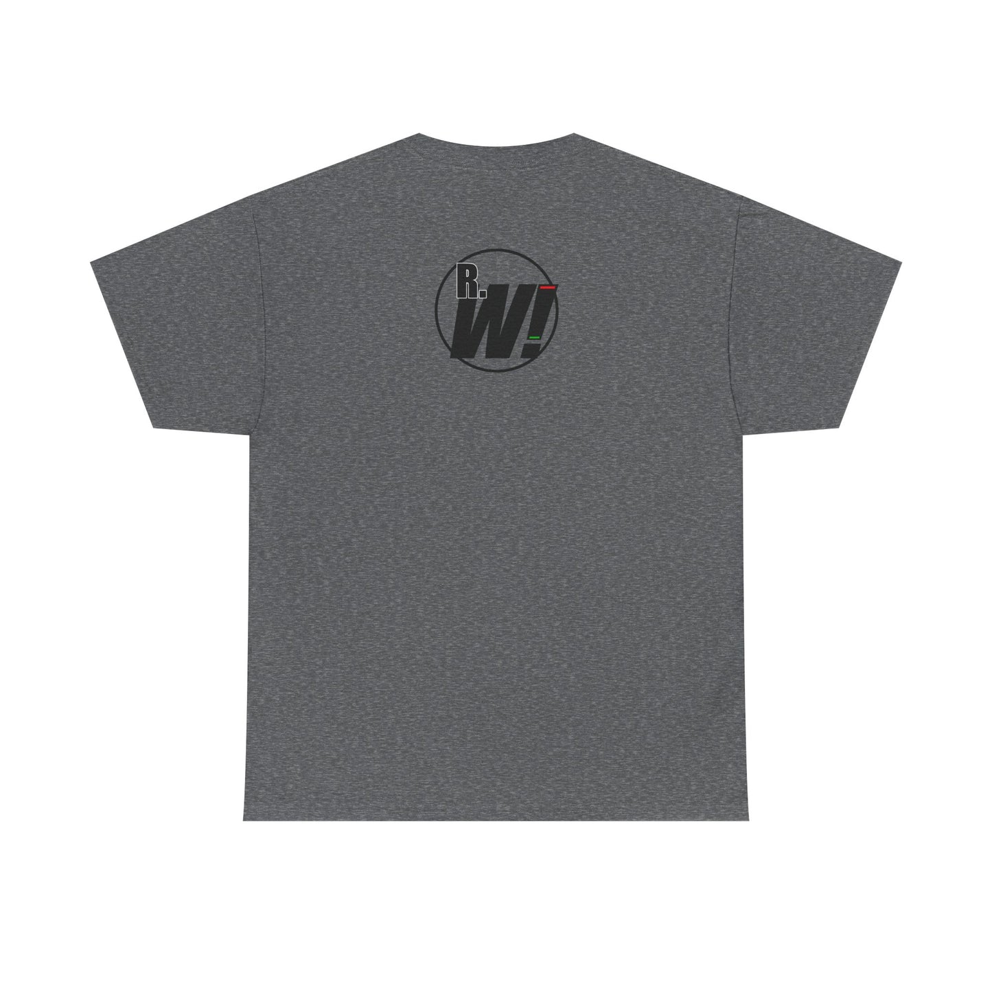 Ready. Wrestle! Black Logo w/White Silhouettes, Unisex Heavy Cotton Tee