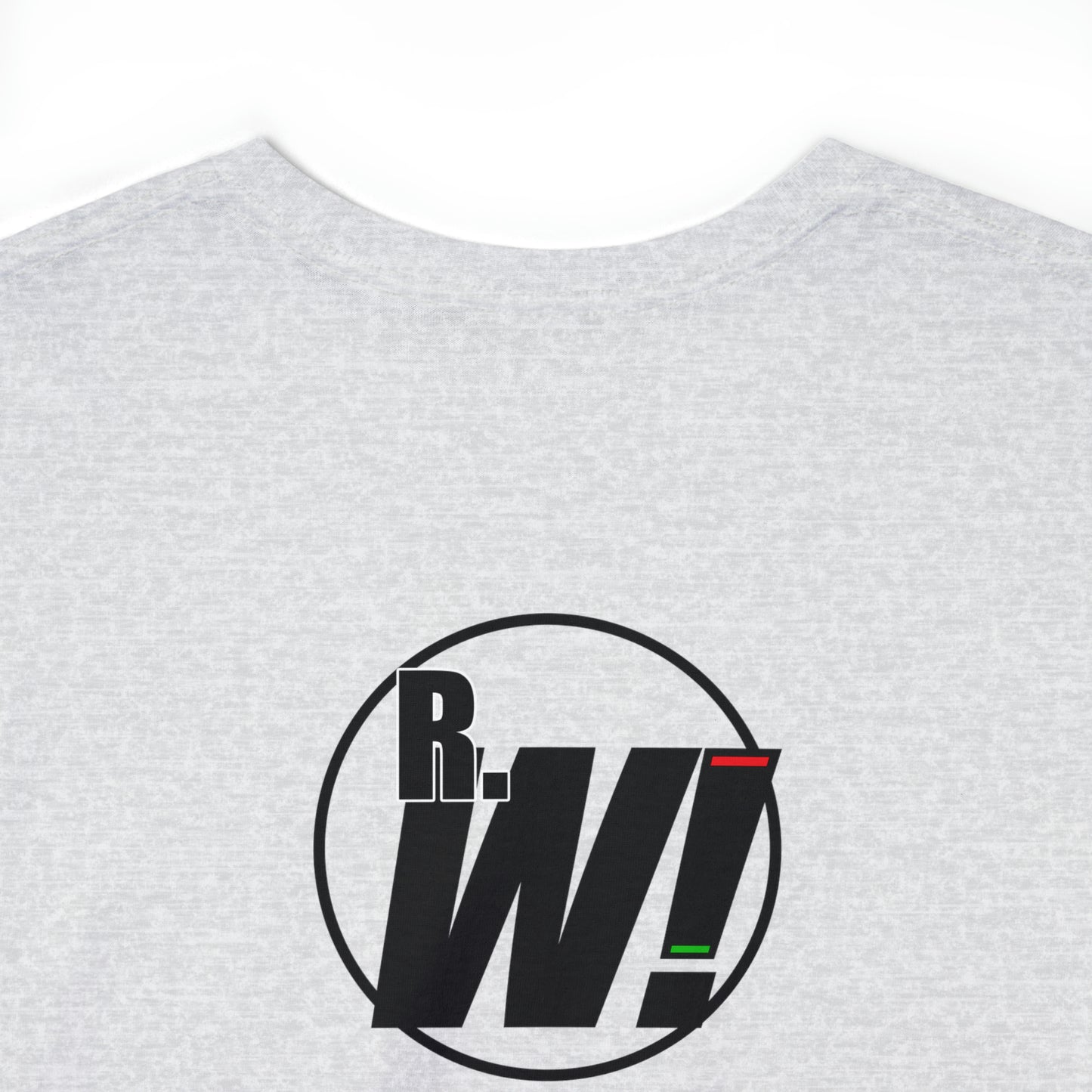 Ready. Wrestle! Black Logo w/White Silhouettes, Unisex Heavy Cotton Tee