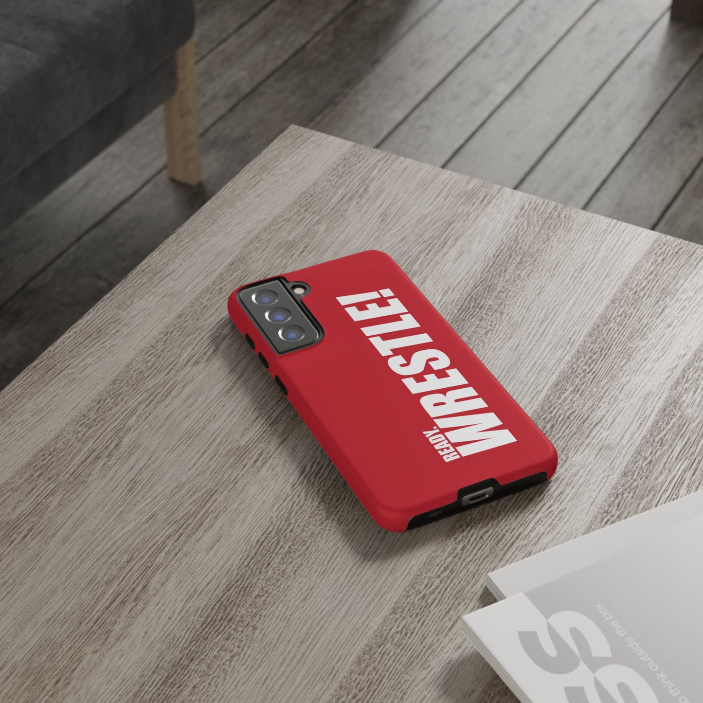 Ready. Wrestle Red Logo Tee