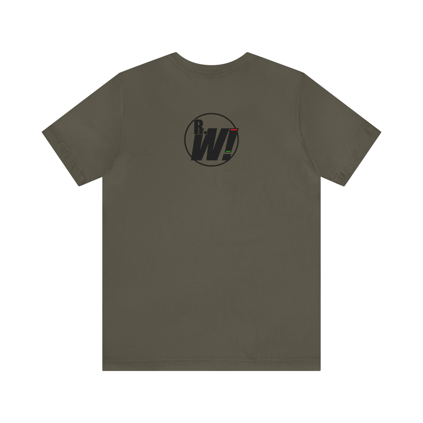 Ready. Wrestle! Green/Gold Logo, Unisex Heavy Cotton Tee, Bella+Canvas