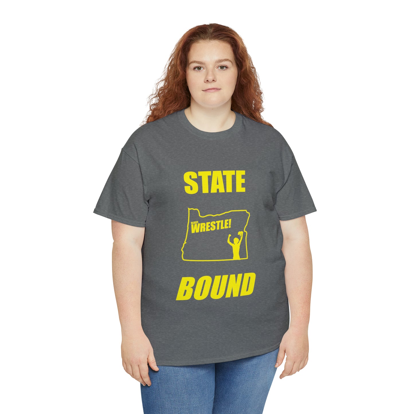 Oregon State Bound, Gold Logo, Unisex Heavy Cotton Tee