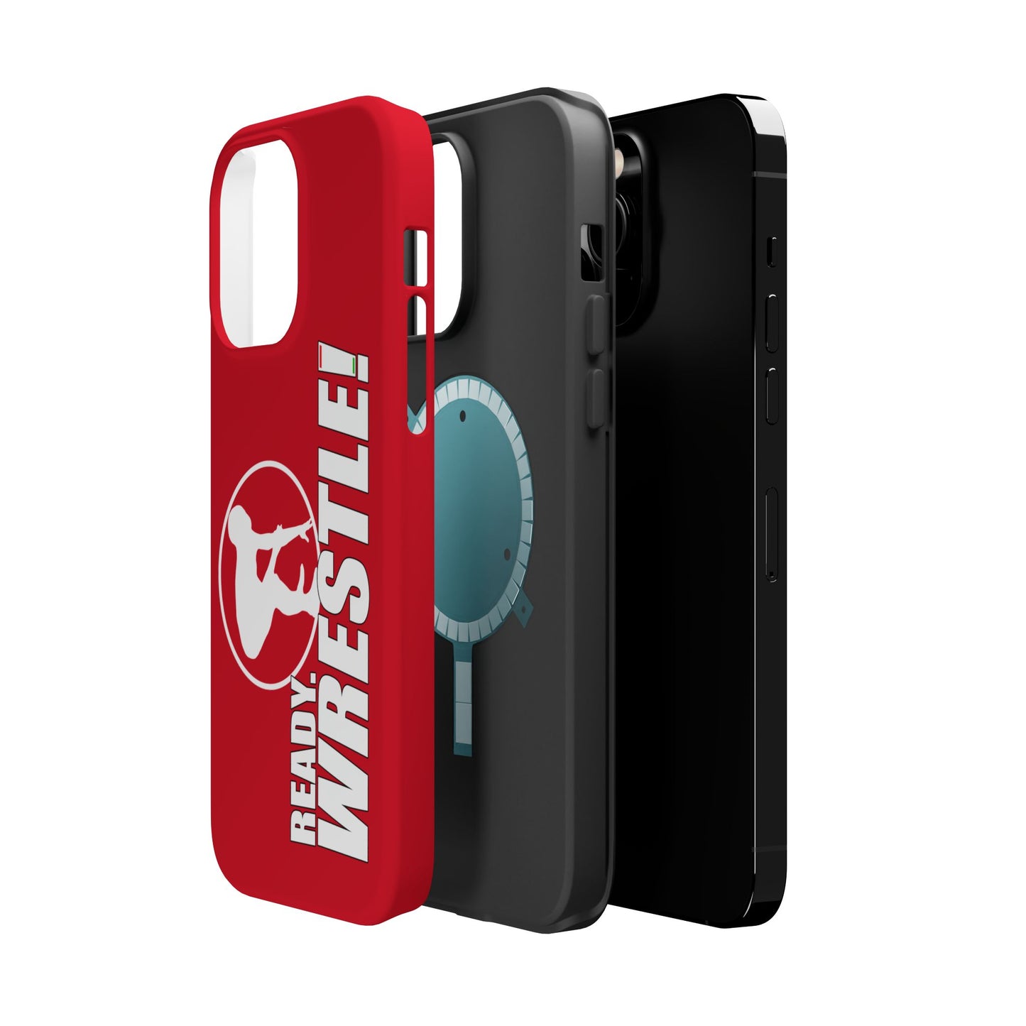 Ready. Wrestle! Red iPhone Magnetic Impact-Resistant Case